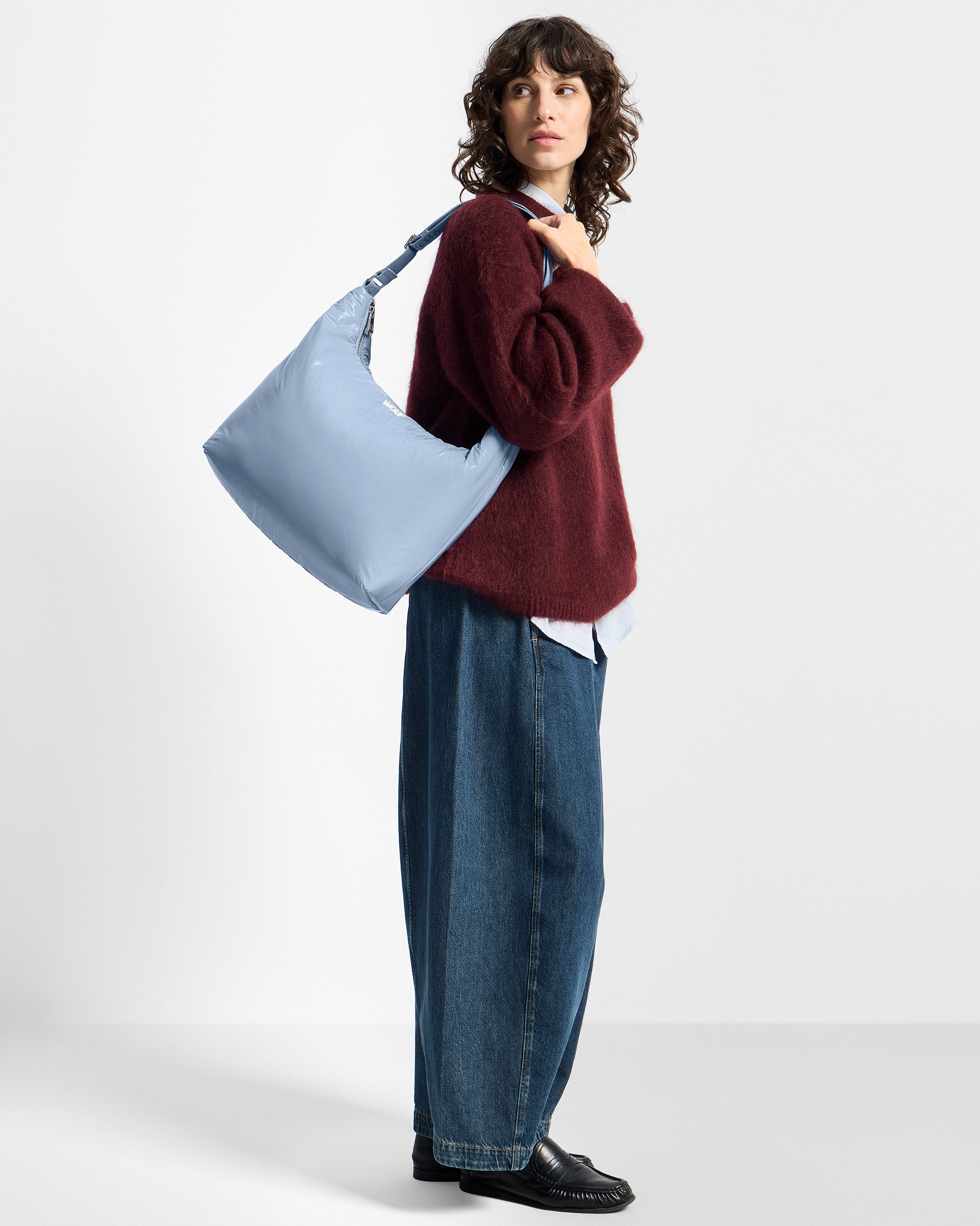 wouf-teddy-steel-sac-hobo-nylon-recycl-brillant image 2