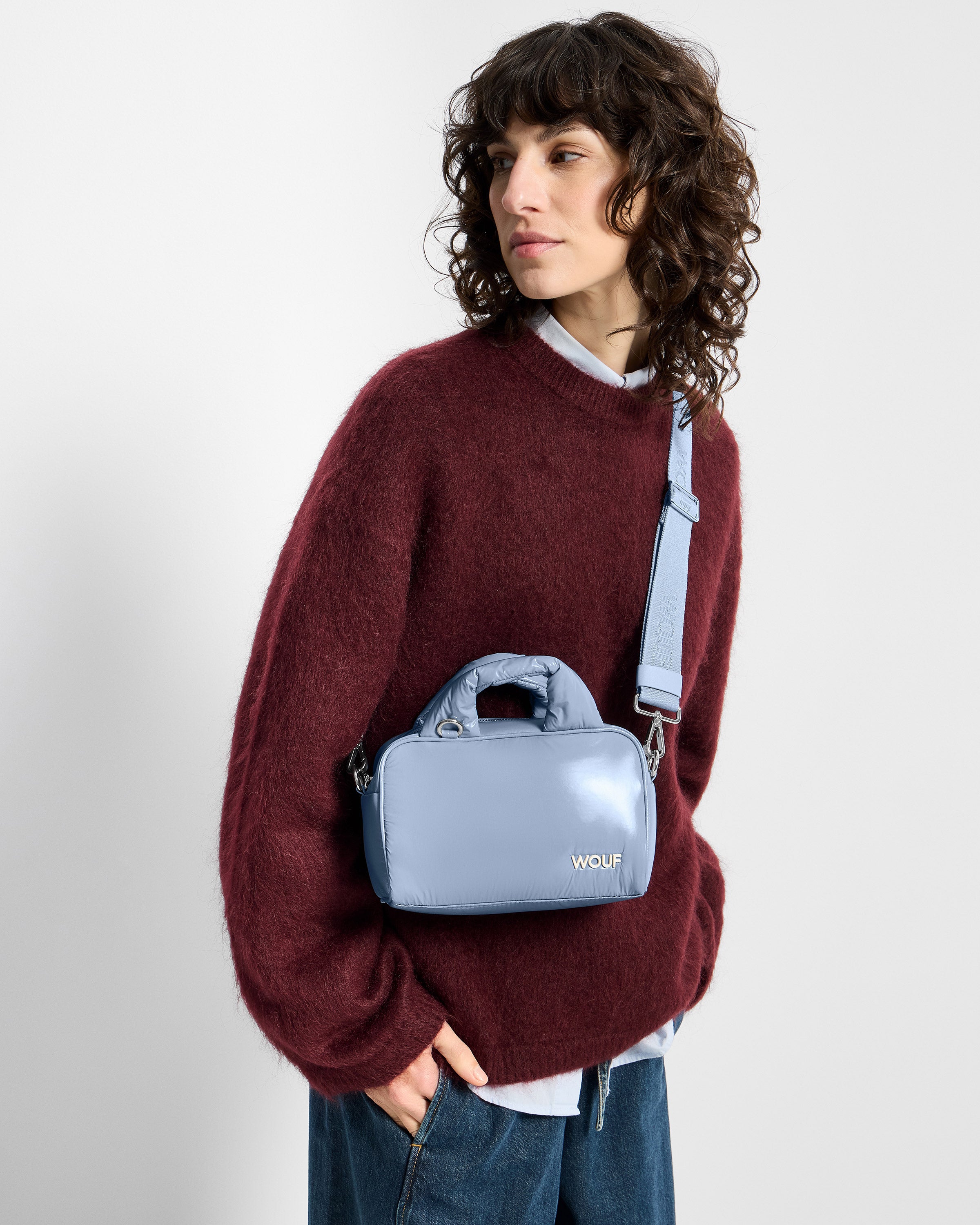 wouf-glossy-steel-sac-bowling-nylon-recycl-21-cm image 2