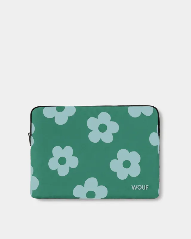 wouf-studio-housse-ordinateur-green-daisy-13-14 image 1