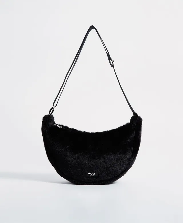wouf-glossy-black-forest-sac-bandouli-re-fourrure image 1