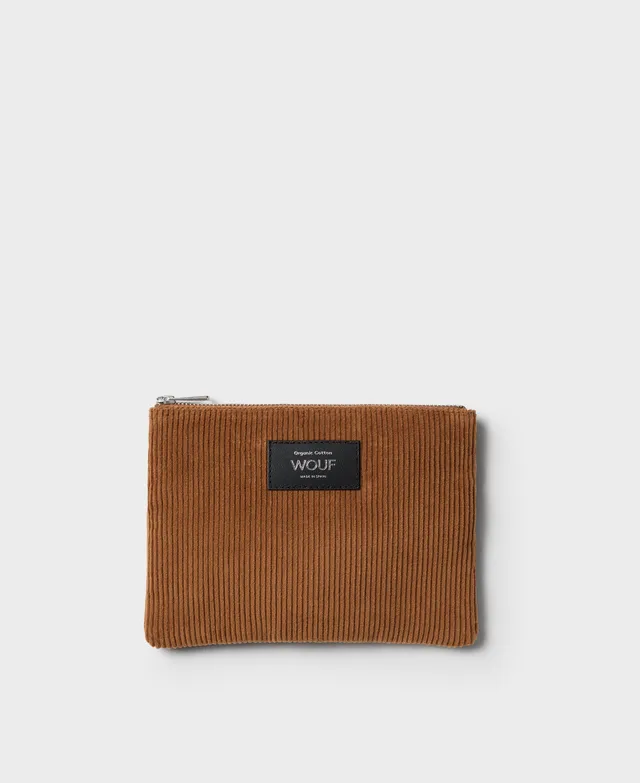 wouf-daily-caramel-pochette-moyen-velours-coton-bio image 1