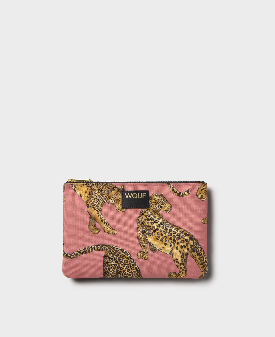 wouf-studio-blush-leopard-pochette-plate-21-cm-recycl-e image 1