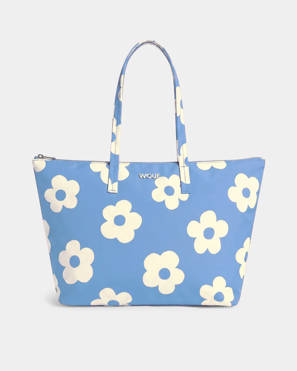 wouf-studio-sac-cabas-blue-daisy-matelass-recycl image 1