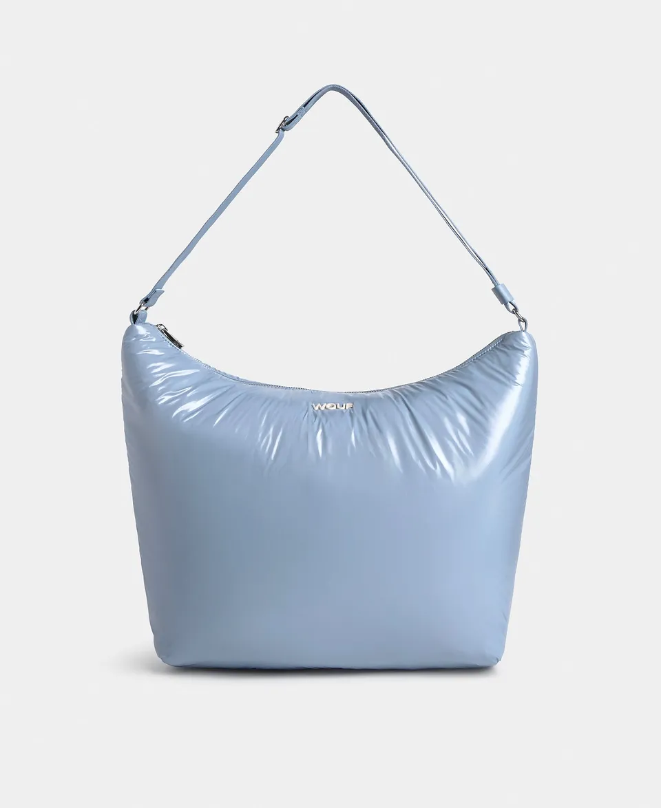 wouf-teddy-steel-sac-hobo-nylon-recycl-brillant image 1