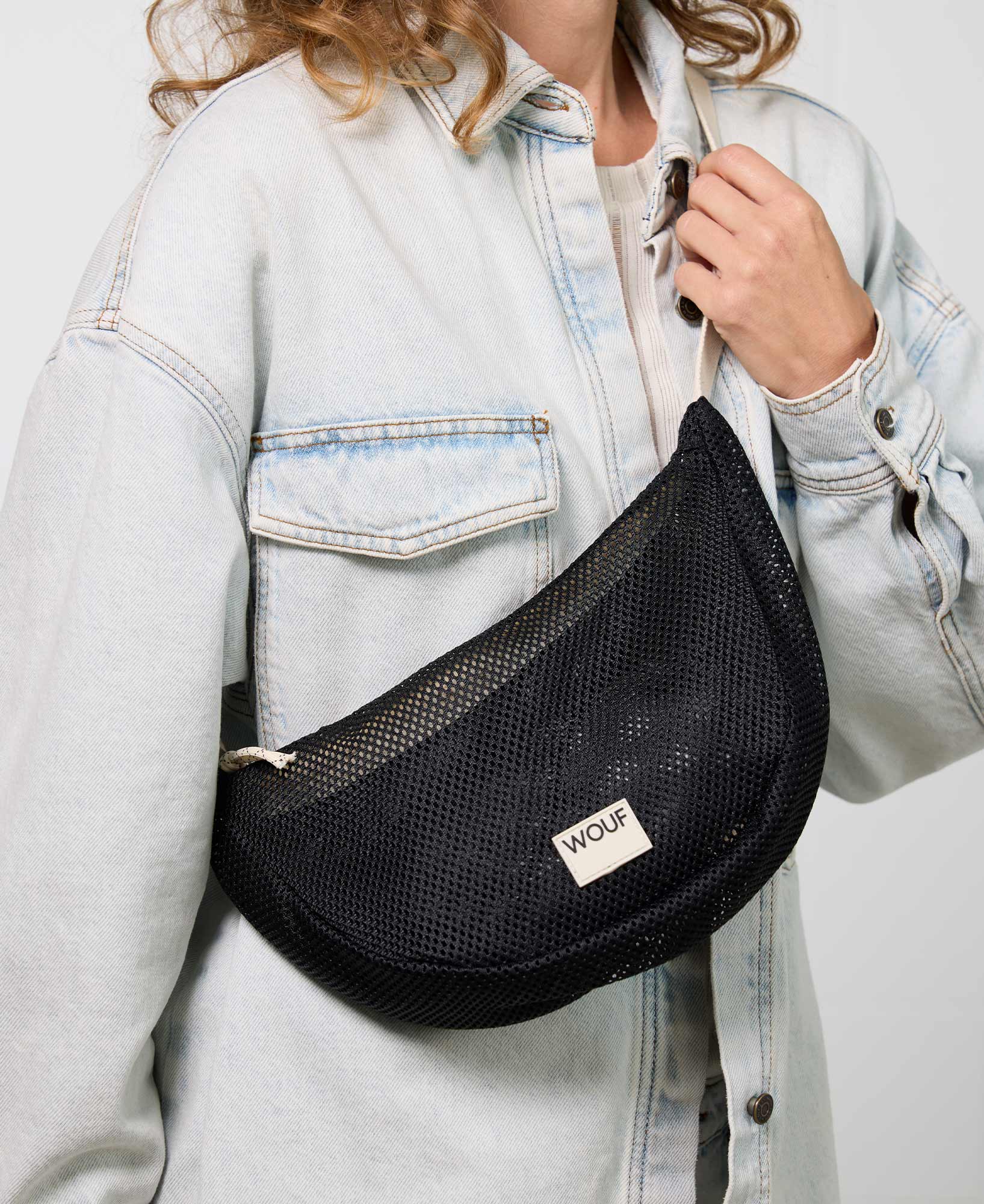 wouf-mesh-sac-bandouli-re-onyx-noir-polyester-recycl image 2