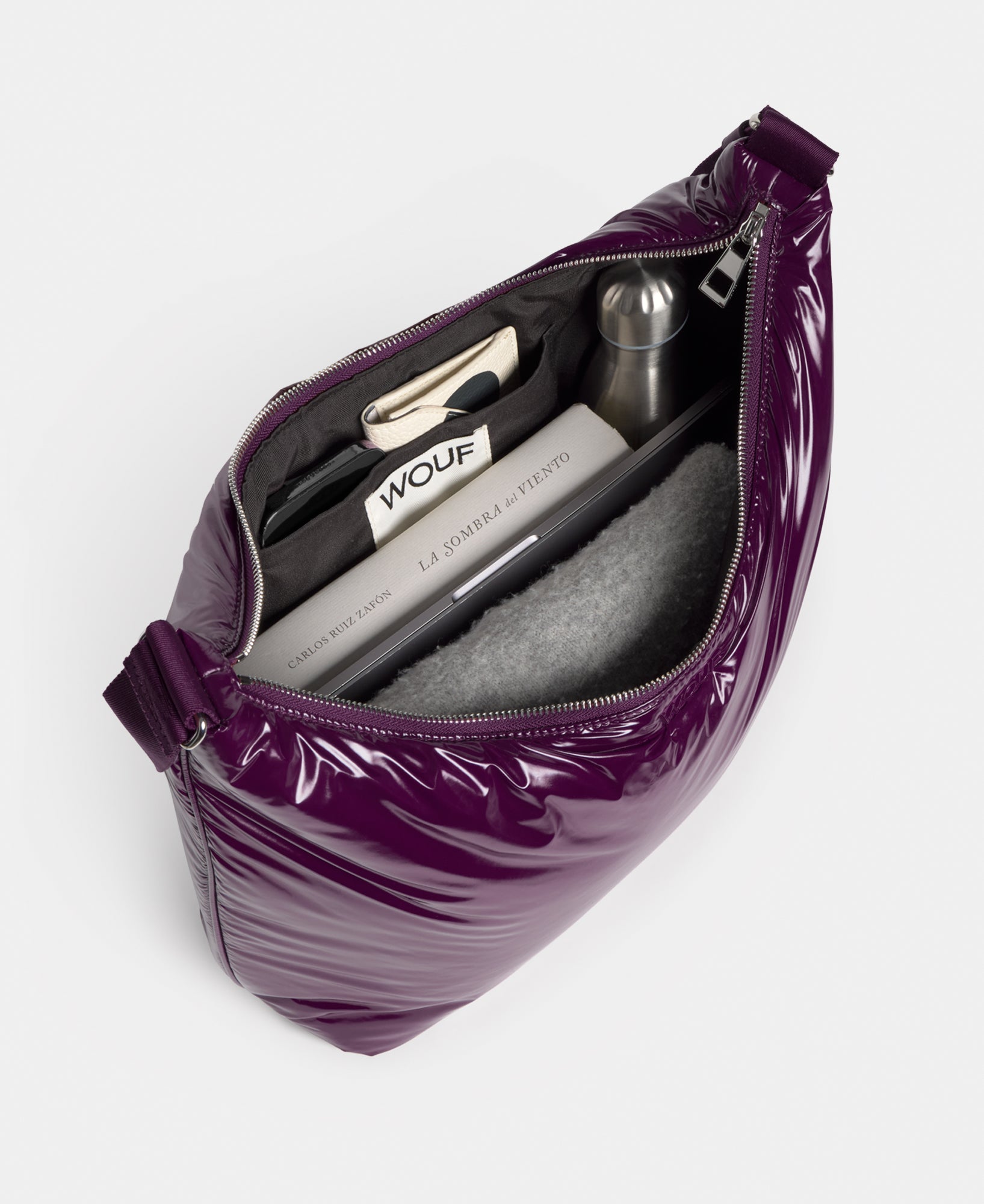 wouf-teddy-plum-sac-hobo-nylon-recycl-d-perlant image 5