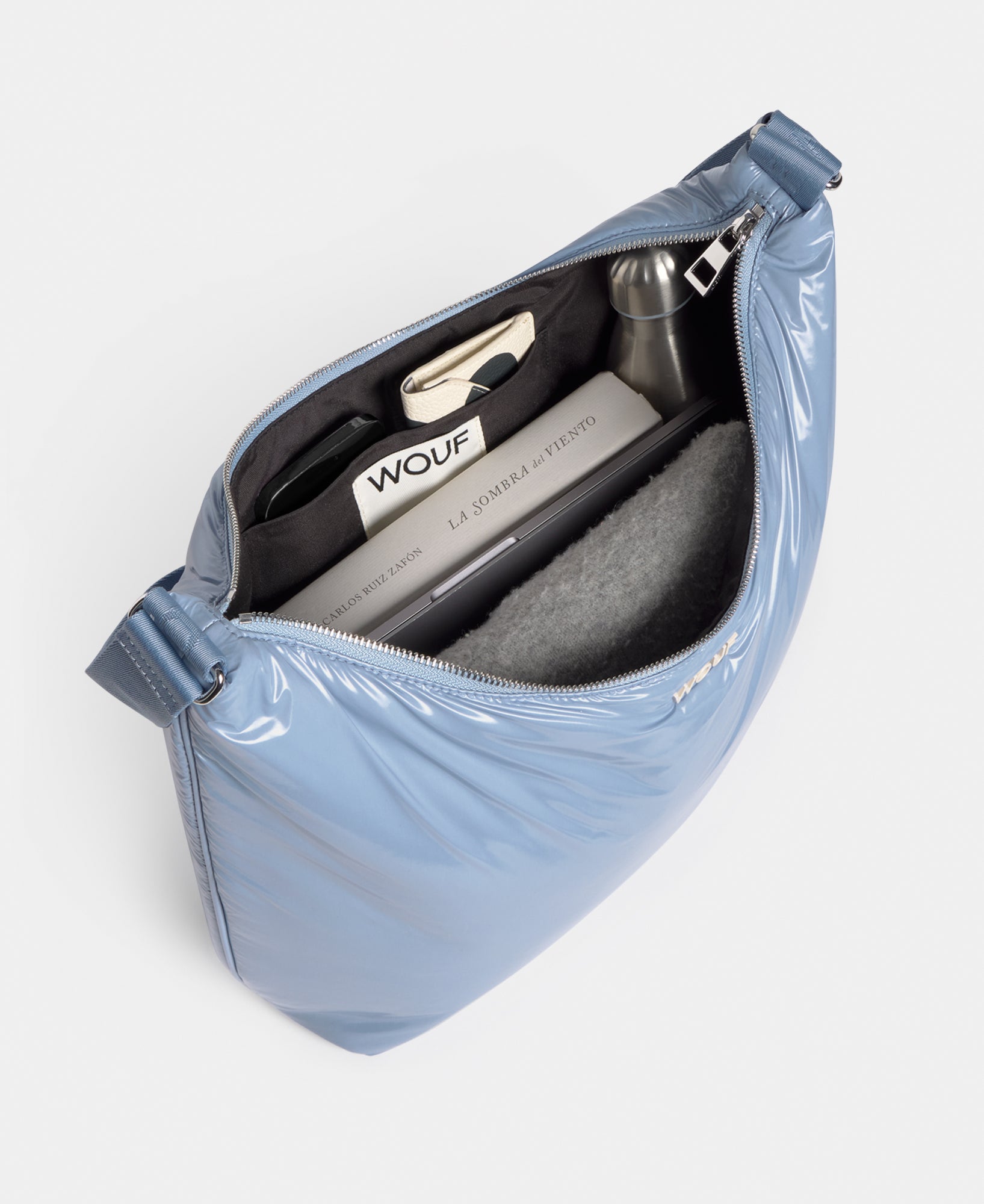 wouf-teddy-steel-sac-hobo-nylon-recycl-brillant image 5