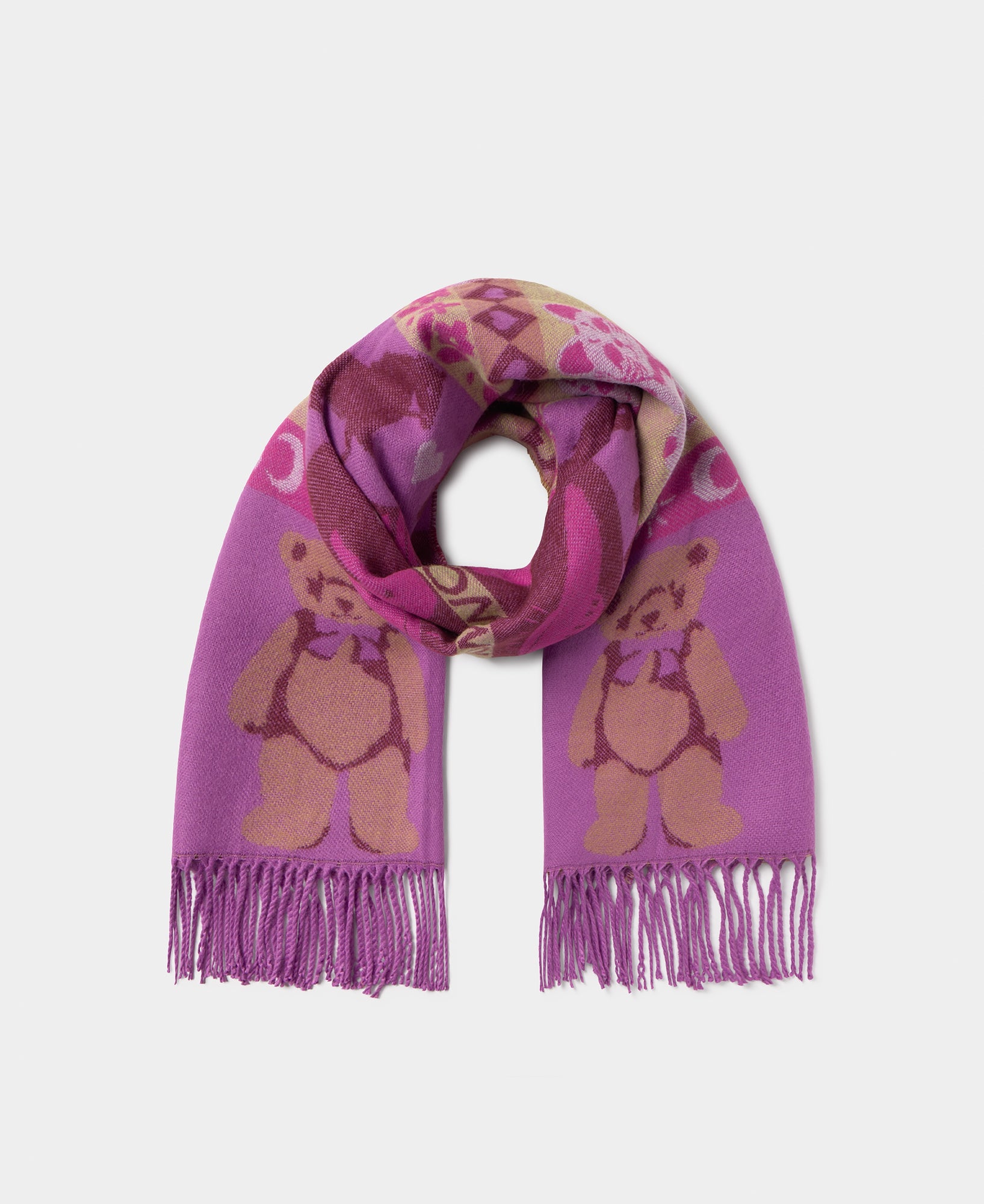 wouf-crochet-charpe-purple-gang-acrylique-recycl-170-cm image 1