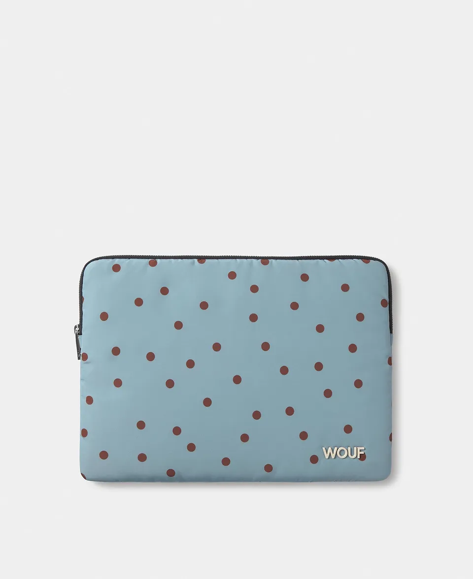 wouf-daily-housse-ordinateur-13-14-polka-matelass-e image 1