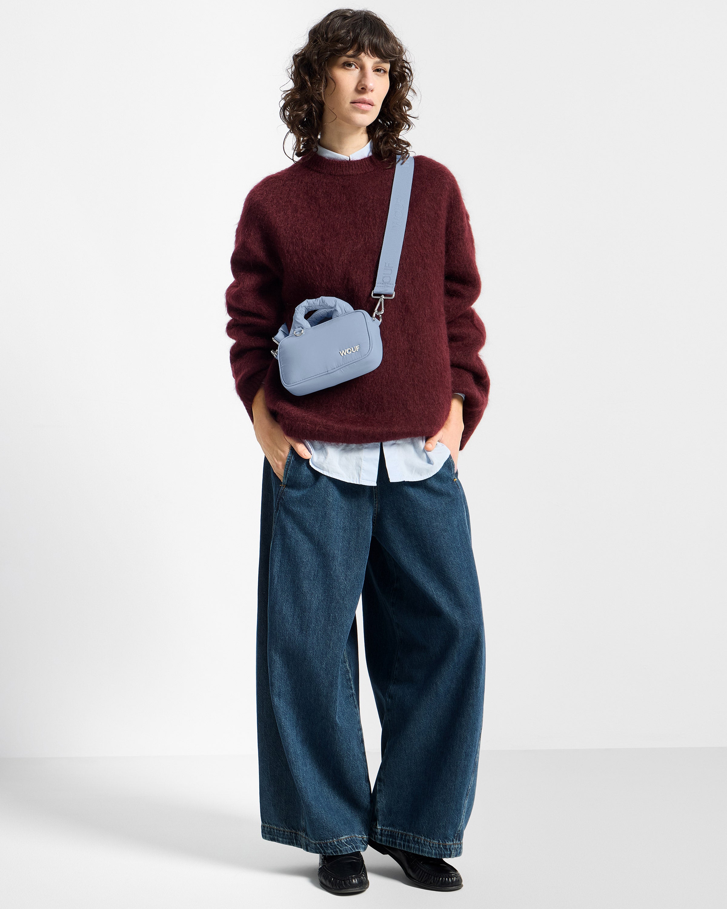 wouf-glossy-steel-mini-sac-nylon-recycl-20-cm image 2