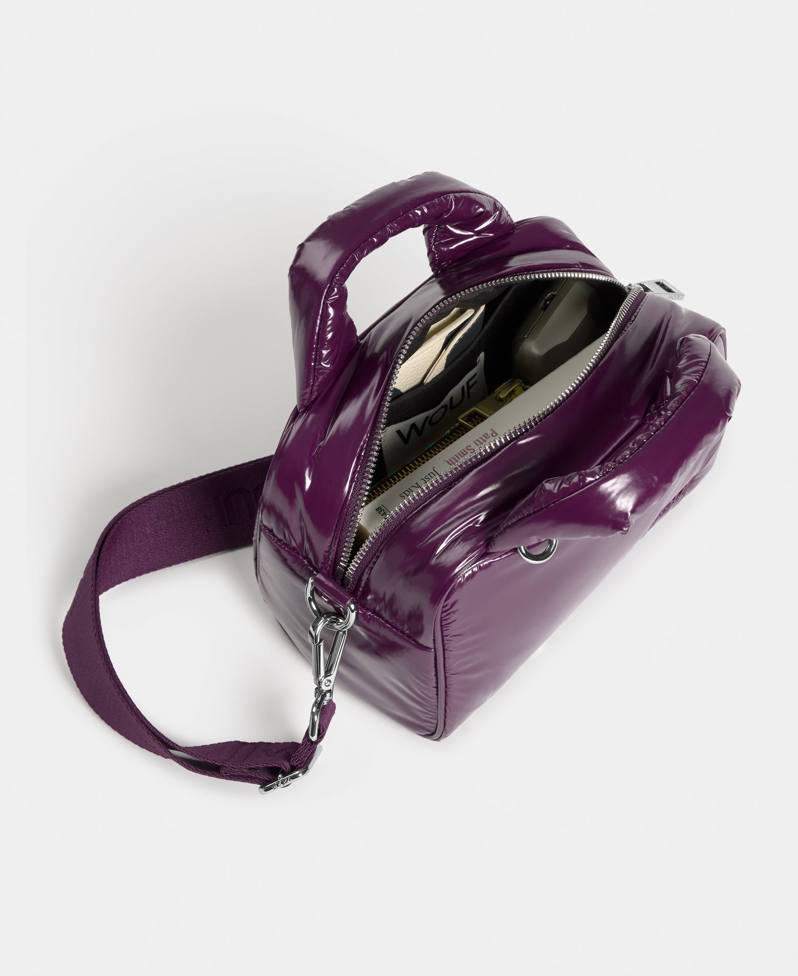 wouf-studio-plum-mini-sac-bowling-nylon image 5