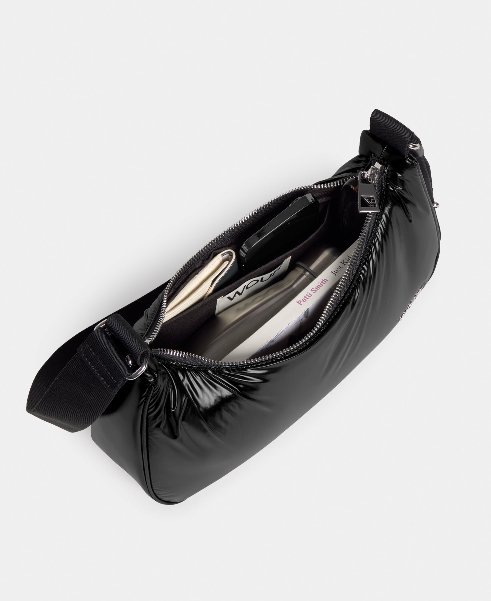 wouf-studio-night-sac-bandouli-re-glossy-noir-33-cm image 5