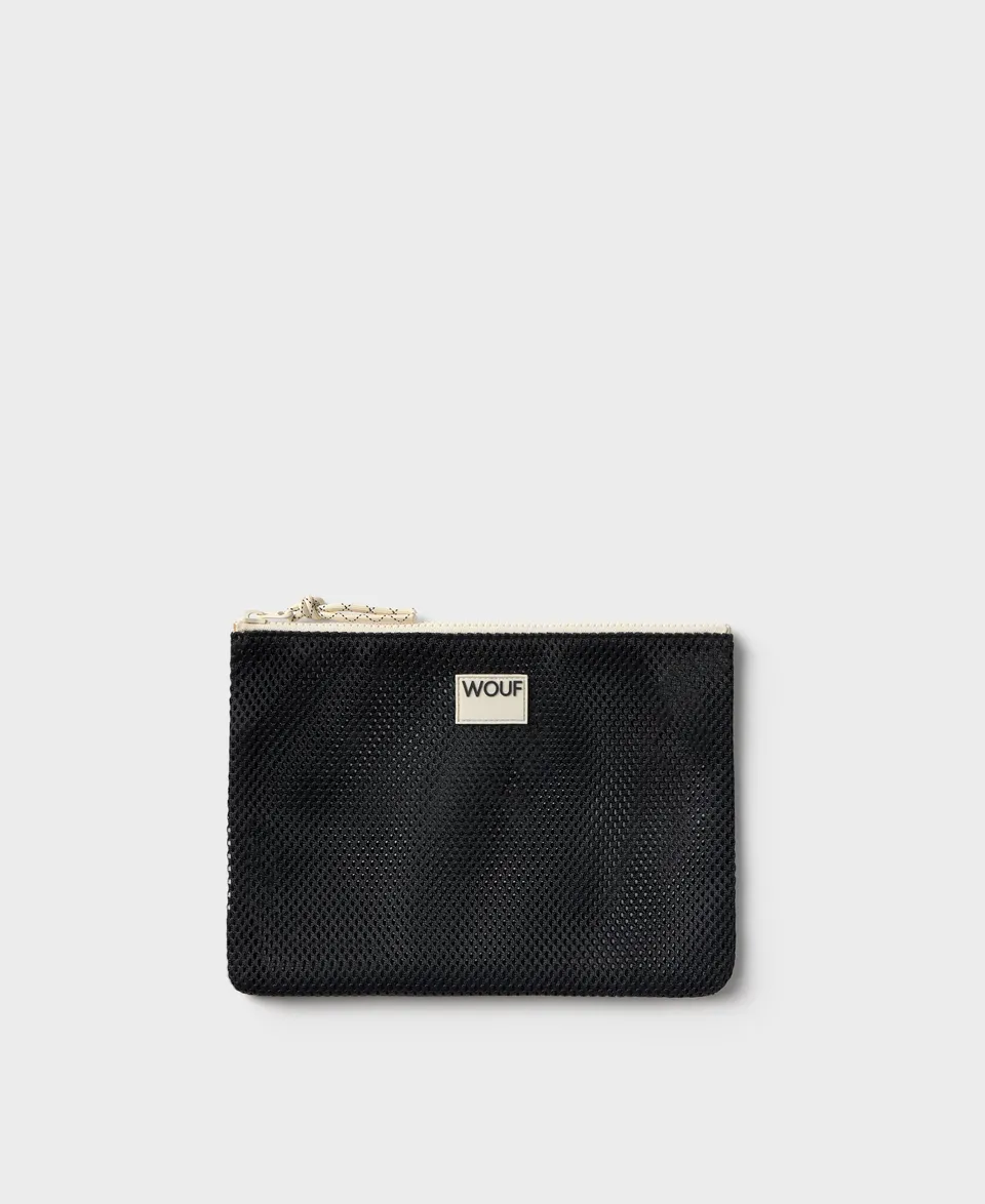 wouf-daily-onyx-pochette-recycl-e-noire-27-cm image 1