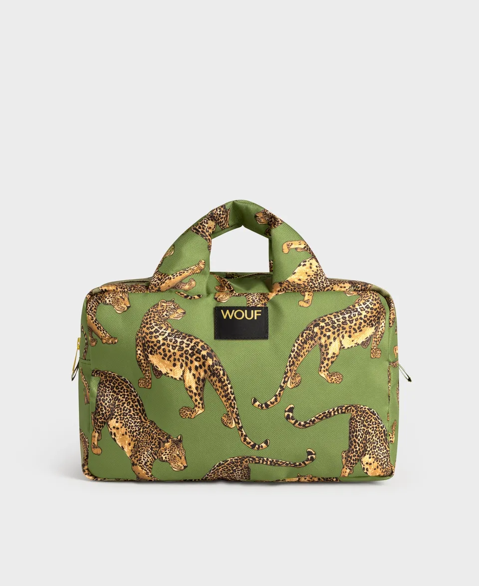 wouf-studio-grande-trousse-toilette-olive-leopard image 1