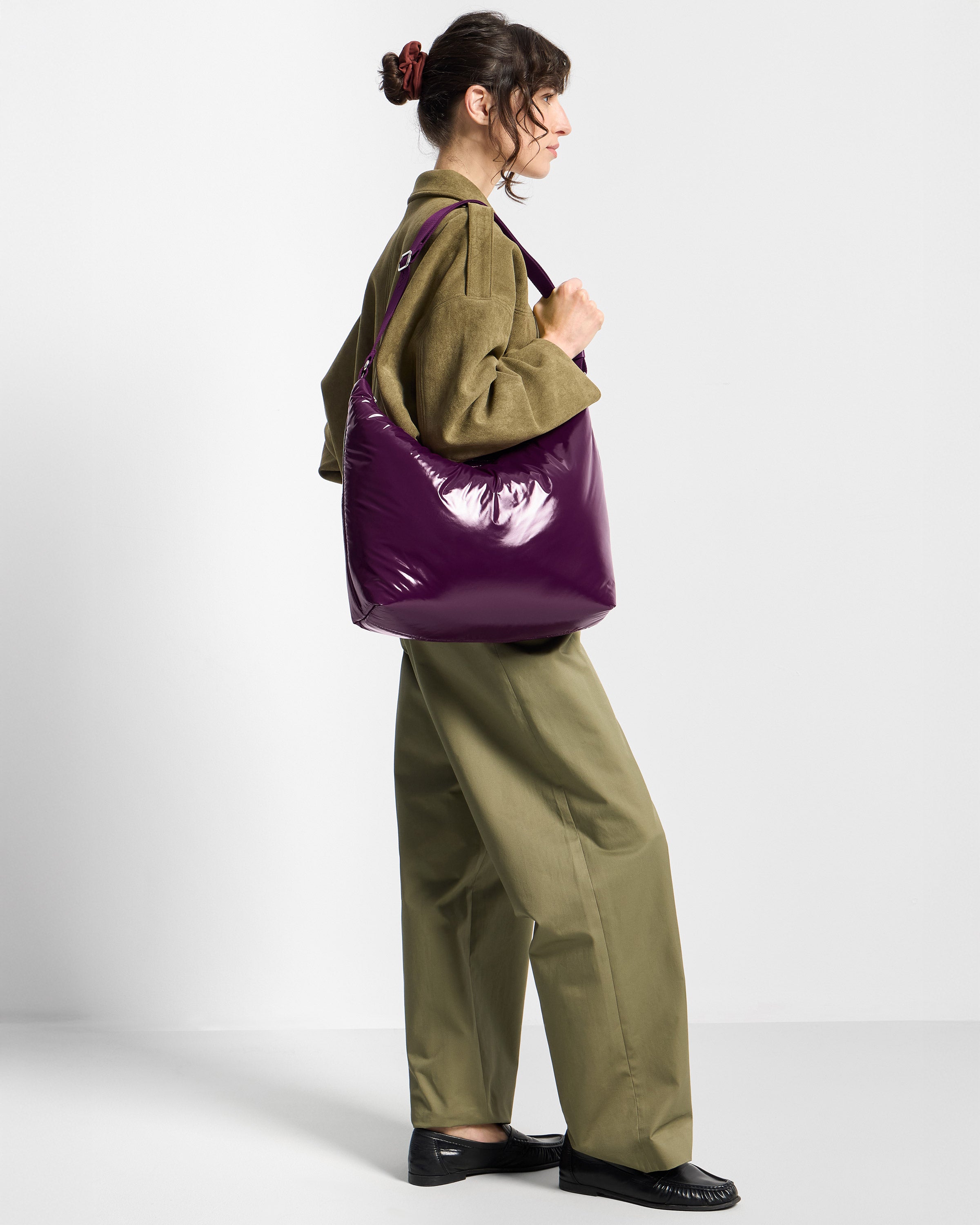 wouf-teddy-plum-sac-hobo-nylon-recycl-d-perlant image 2