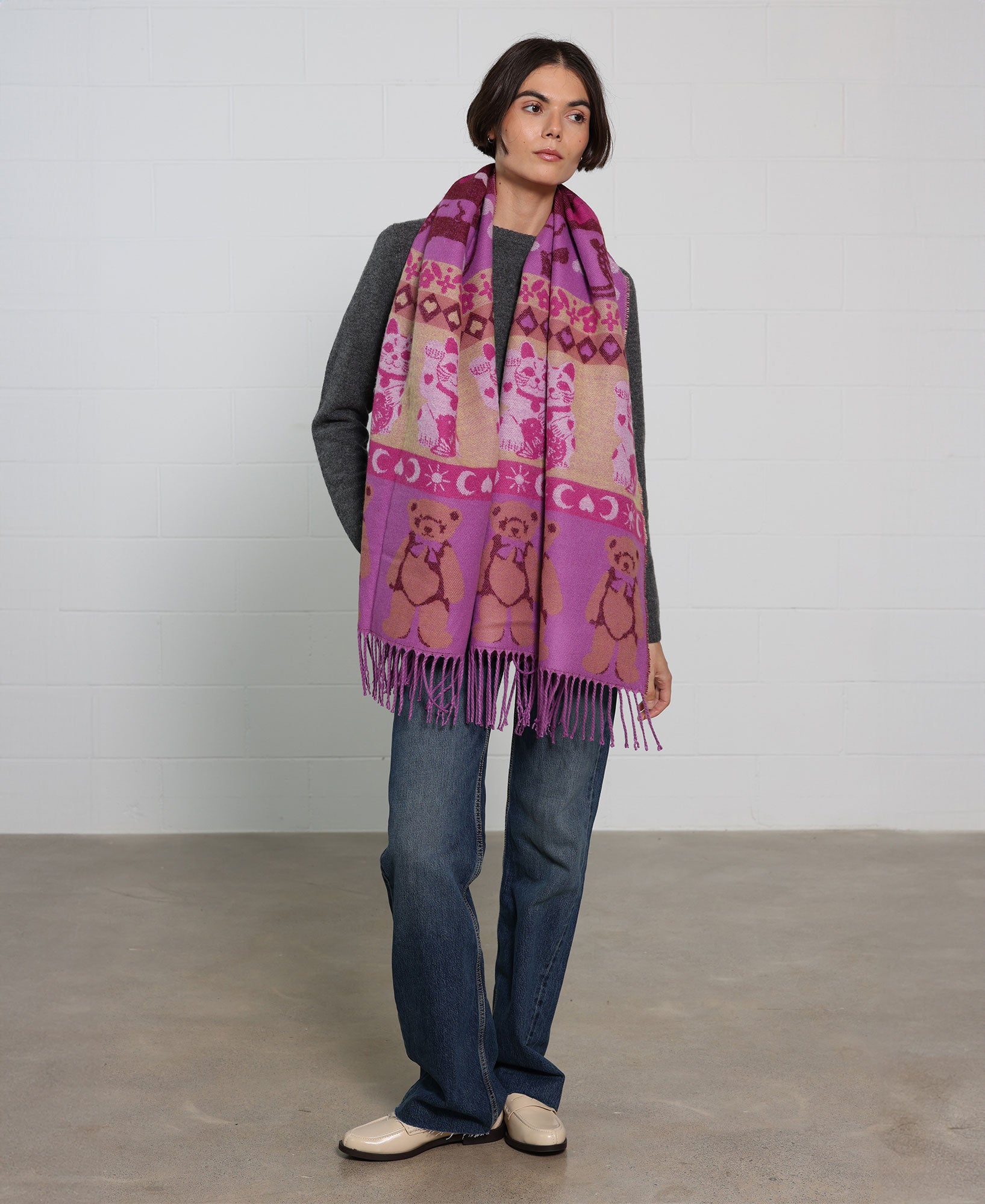 wouf-crochet-charpe-purple-gang-acrylique-recycl-170-cm image 2
